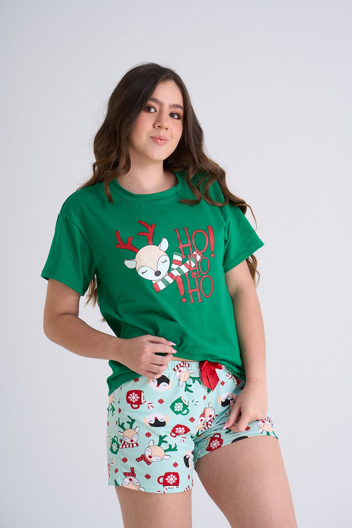 Pijama Navideña Matilda Verde | BelaMhila